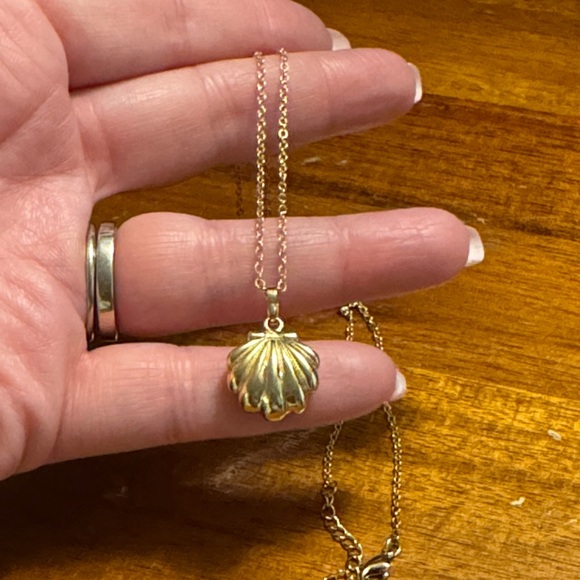 Seashell Locket Necklace - Picture 1 of 2